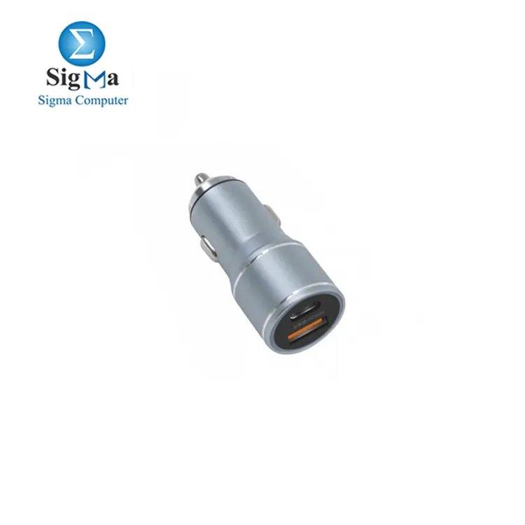 GENERAL PLUG YS1204 CAR CHARGER - POWER ESSENTIAL USBA+USBC. - Main view