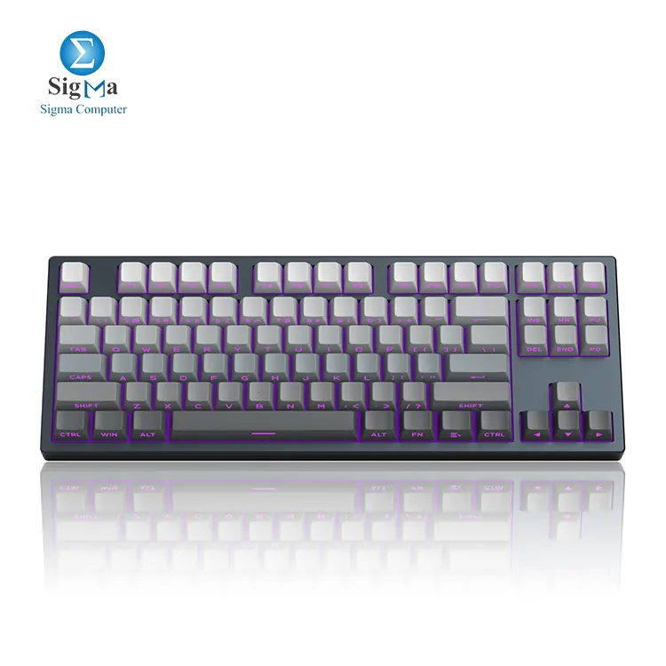 MageGee Captain87 Rapid Trigger Magnetic Switch Keyboard, 75 Wired Hall Effect Mechanical Gaming Keyboard w Adjustable Actuation, CNC Aluminum Frame, Gasket Hot Swappable RGB Creamy Keyboard - Main view