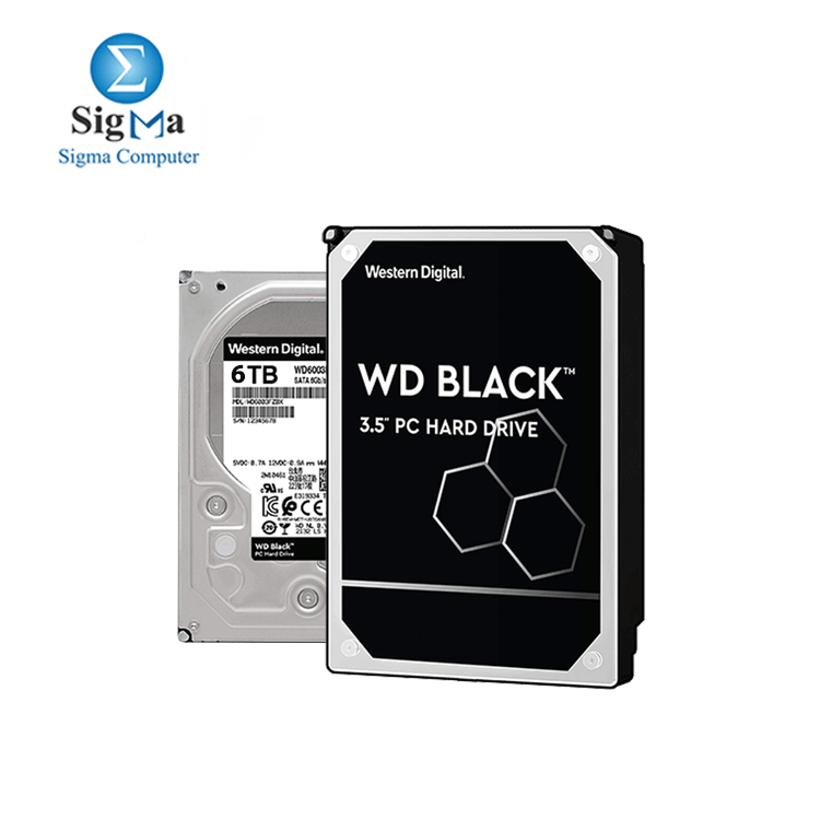 WD Black 6TB Performance Hard Drive - 7200 RPM, SATA 6 Gb/s, 256 MB Cache, 3.5