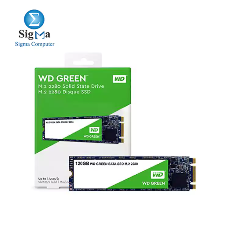WD Green 120GB PC SSD - SATA III 6Gb/s M.2 2280 Solid State Drive - WDS120G2G0B