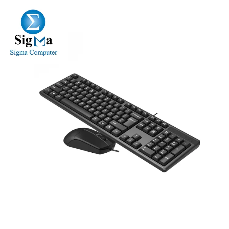 A4tech KK-3330 Office Multimedia FN USB Keyboard + Mouse Combo | Black