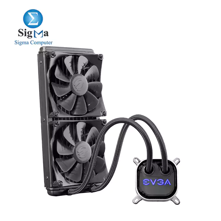 EVGA CLC 280mm RGB Pump only premium Liquid Cooler 2x FX13 140mm PWM Fans  Intel  AMD 