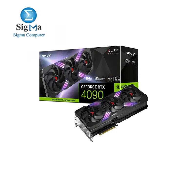 PNY GeForce RTX™ 4090 24GB XLR8 Gaming OC VERTO (TRIPLE FAN)