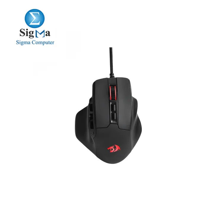 Redragon M806 Bullseye Gaming Mouse  7 Programmable Buttons Wired RGB Gamer Mouse w Ergonomic Natural Grip Build  Software Supports DIY Keybinds   Backlit