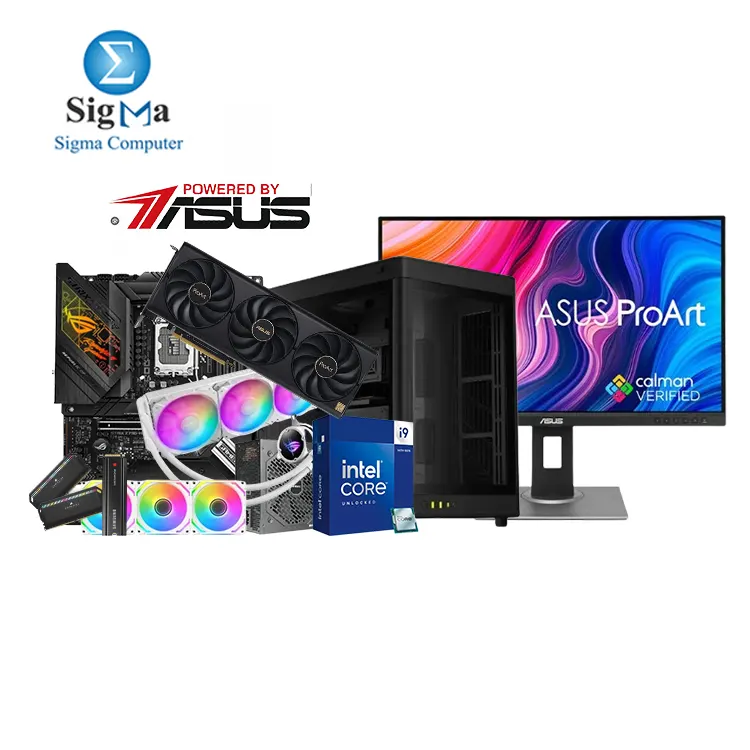 ASUS I9 14900K 4080 Build powered by asus.