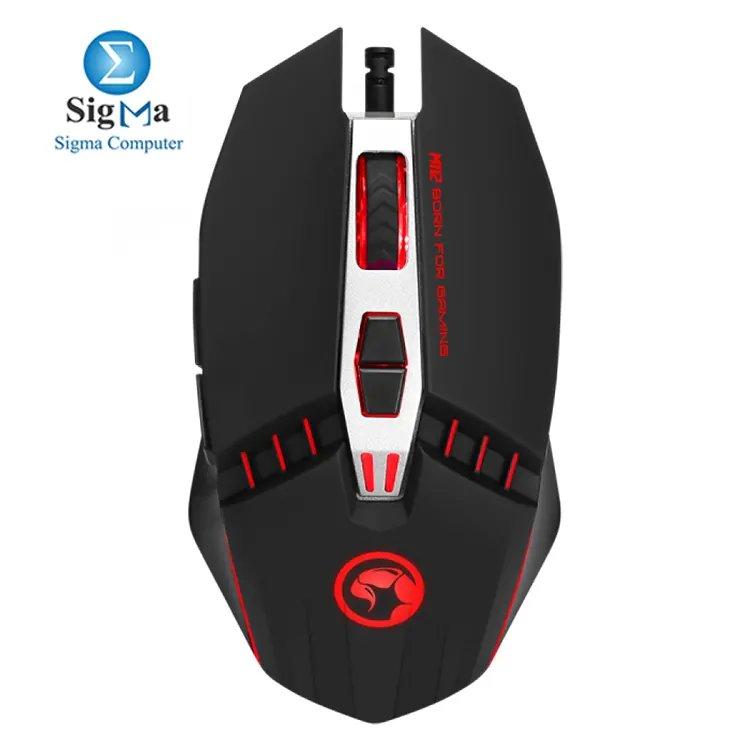 MARVO M112 – 7 programmable buttons, 4000DPI optical sensor, RGB backlight, USB wired, Windows compatible. - Main view