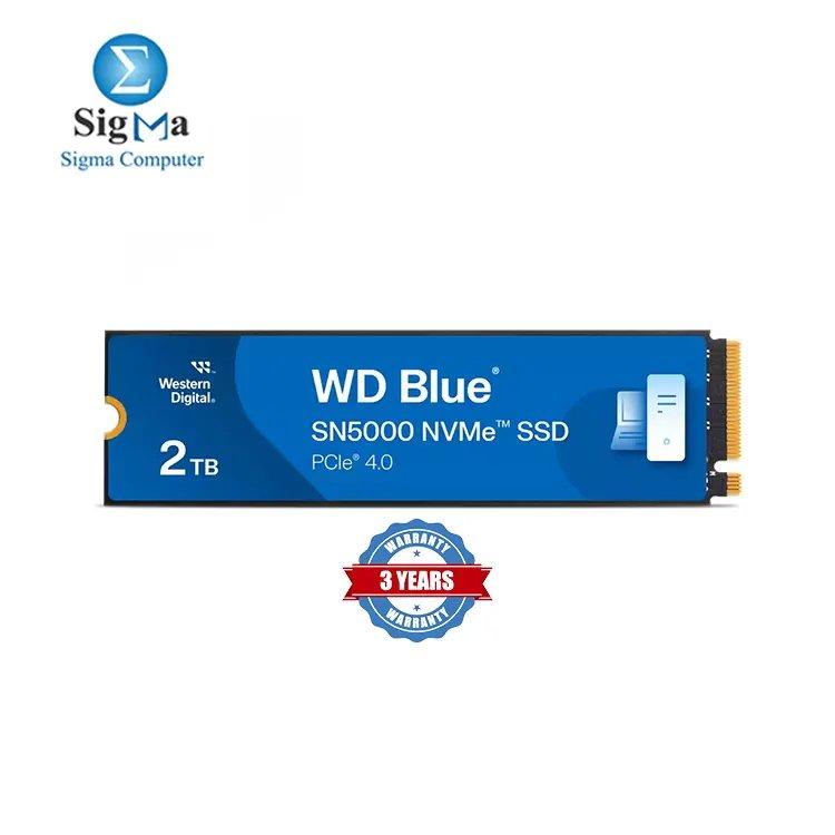 WD Blue SN5000 (WDS200T4B0E-00CNZ0) – 2TB NVMe SSD, PCIe Gen4 x4, 5150MB/s Read, 4850MB/s Write, 900TBW - Main view