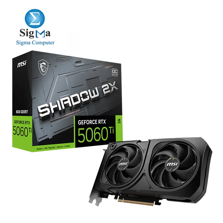 MSI GeForce RTX 5060 Ti SHADOW X2 PLUS 8GB DDR7 - Main view