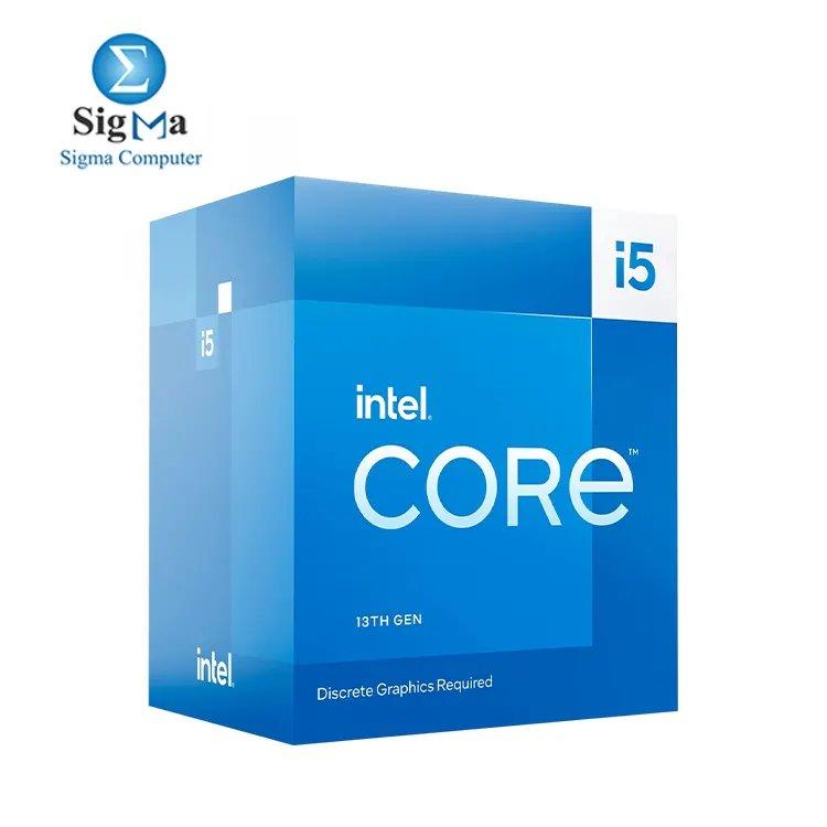 Intel Core i5-13400F features 10 cores (6P + 4E), 16 threads, 2.5 GHz base (4.6 GHz turbo), 20MB cache, 65W power, supports up to 192GB DDR5, and PCIe 5.0/4.0 with LGA 1700 socket - Main view