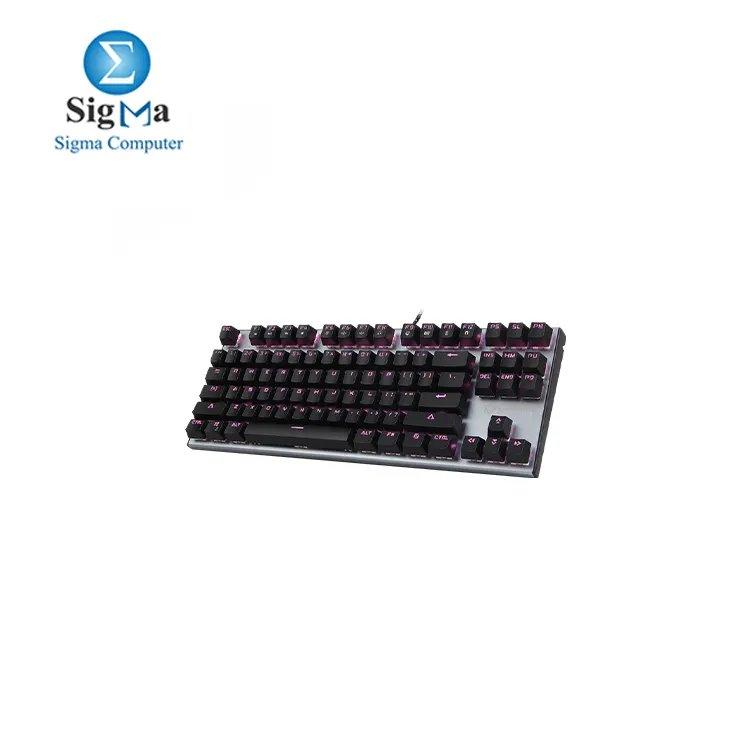 MEETION MK04 TKL RGB Backlit Multimedia Blue Switch Mechanical Gaming Keyboard - Main view