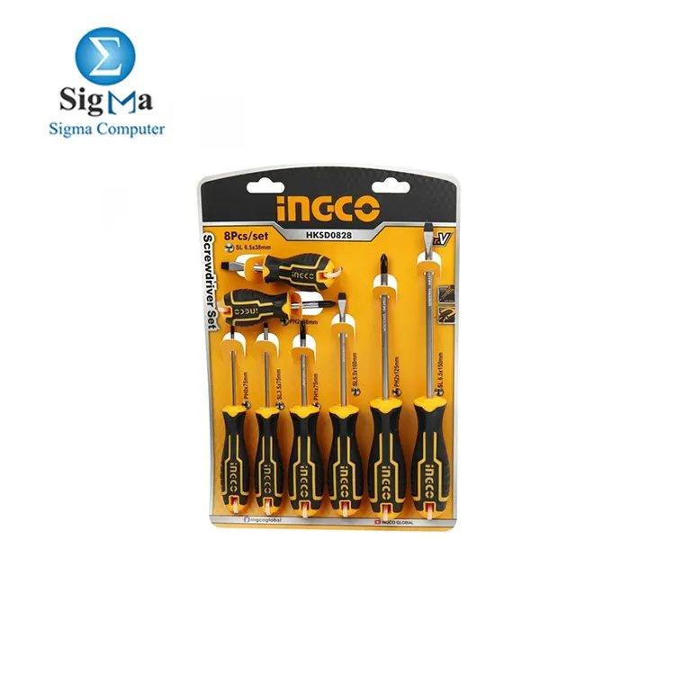INGCO 8 Pcs screwdriver set HKSD0828 - Main view