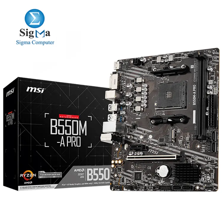 MSI B550M-A PRO AM4 Motherboard - Main view