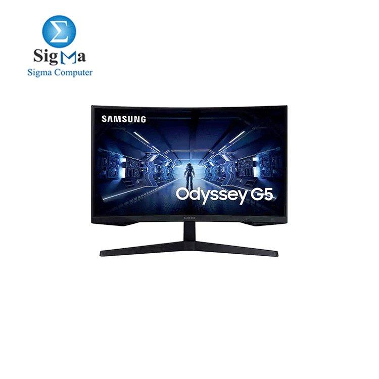 Monitor SAMSUNG LC34G55TWWNXZA 34 Inch Odyssey G5 Gaming Monitor 3440 x 1440 165Hz VA 1 MPRT Curved Screen - Main view