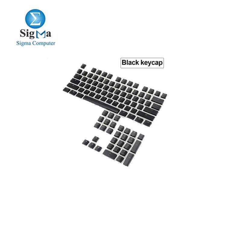 Redragon A130 Black Keycap Set w/Translucent Layer Mechanical Keyboard. - Main view