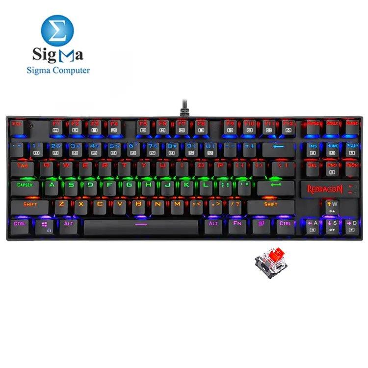 Redragon K552 KUMARA Red Switch RAINBOW Mechanical Gaming Keyboard - Main view