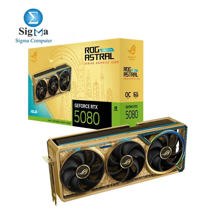 ASUS ROG Astral GeForce RTX 5080 Dhahab CORE OC Edition - Main view
