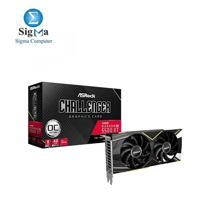 ASROCK Radeon RX 5500 XT Challenger D 8G OC - Main view