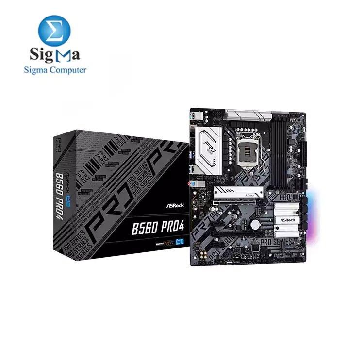 Asrock Intel B560 Pro4 DDR4 OC MotherBoard (LGA1200) - Main view