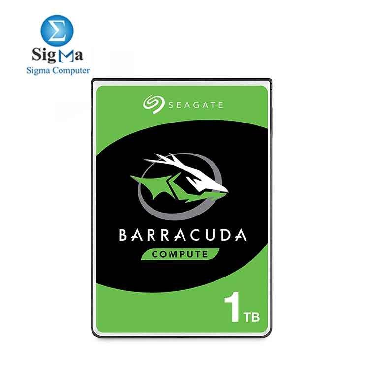 Seagate BarraCuda 1TB Internal Hard Drive HDD – 2.5 Inch SATA 6 Gb/s 5400 RPM 128MB Cache for  Laptop (ST1000LM048) - Main view