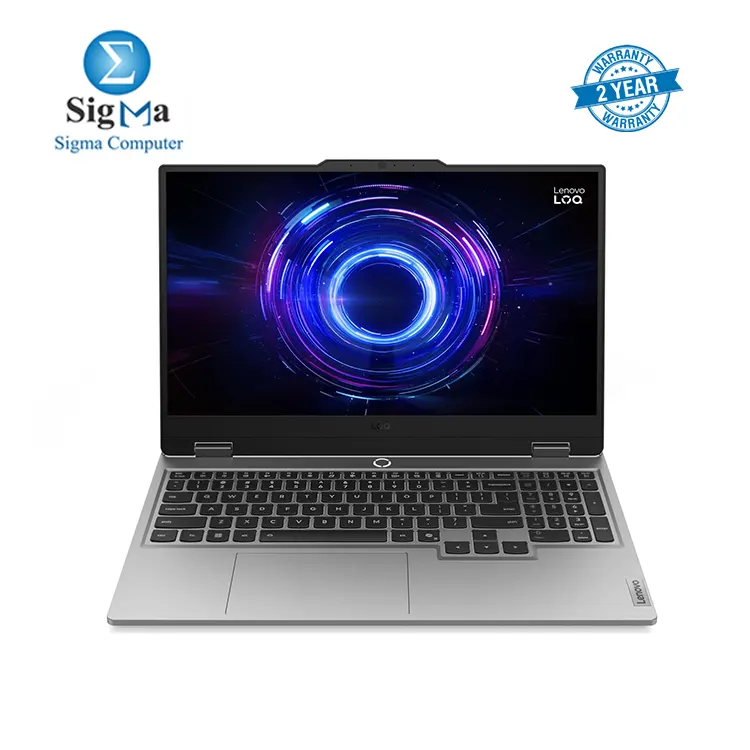 Lenovo LOQ 15IRX10 83JE00DBED Intel Core i7-14700HX - NVIDIA RTX 5050 8GB - 24GB DDR54800MHz - 512GB M.2 - 15.6-Inch FHD IPS 144Hz 100 sRGB - DOS - Main view