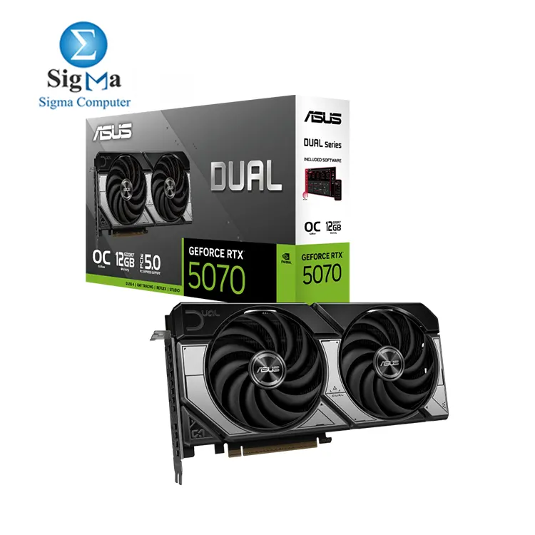 ASUS Dual GeForce RTX 5070 OC Edition 12GB GDDR7 - Main view