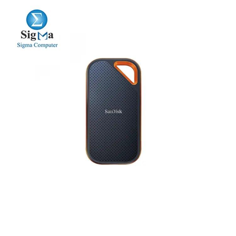 SanDisk 4TB Extreme PRO Portable SSD - Up to 2000MB/s - USB-C, USB 3.2 Gen 2x2, IP65 Water and Dust Resistance, Updated Firmware - External Solid State Drive - SDSSDE81-4T00-G25 - Main view