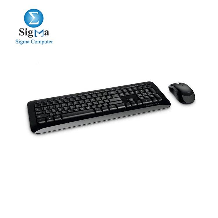 Microsoft Wireless Desktop 850 Keyboard Eng and Mouse - Black - Main view