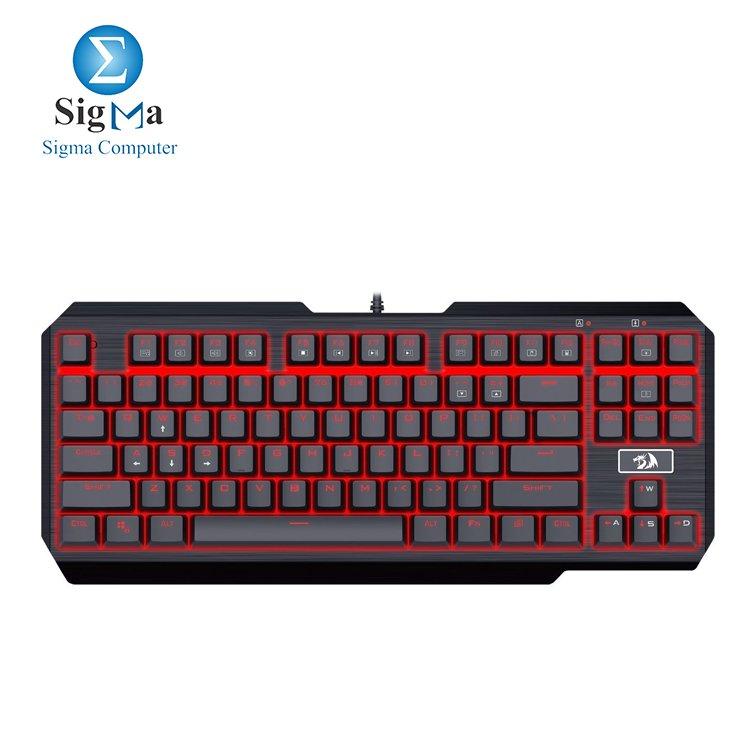 Redragon USAS K553 Mechanical Keyboard Blue Switch Red Backlit - Main view