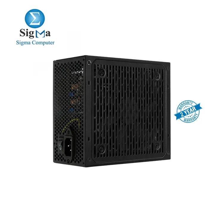 Aerocool LUX 650W – 80Plus Bronze, 88% efficiency, 50A on +12V rail, silent 12cm fan, flat cables, full protections. - Main view