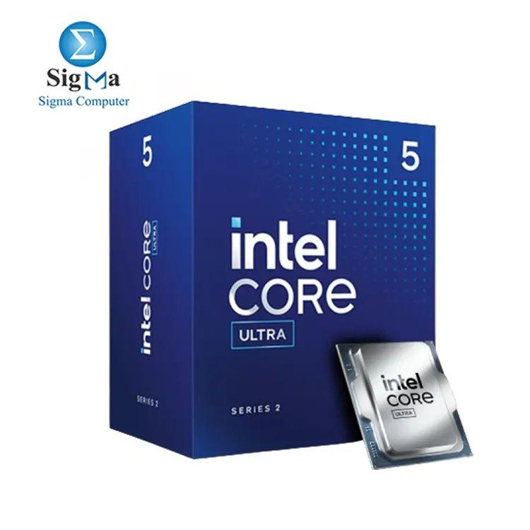 Intel® Core™ Ultra 5 225: 10C/10T (6P+4E), 4.9GHz Turbo, 20MB L3, 65W, DDR5-6400, Intel Graphics (2 Xe-Cores, 1.8GHz), AI Boost (13 TOPS), PCIe 5.0, Thunderbolt 4, FCLGA1851 - Main view