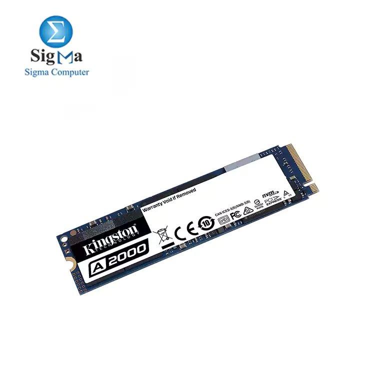 Kingston 1TB A2000 M.2 2280 Nvme Internal SSD PCIe Up to 2000MB/S