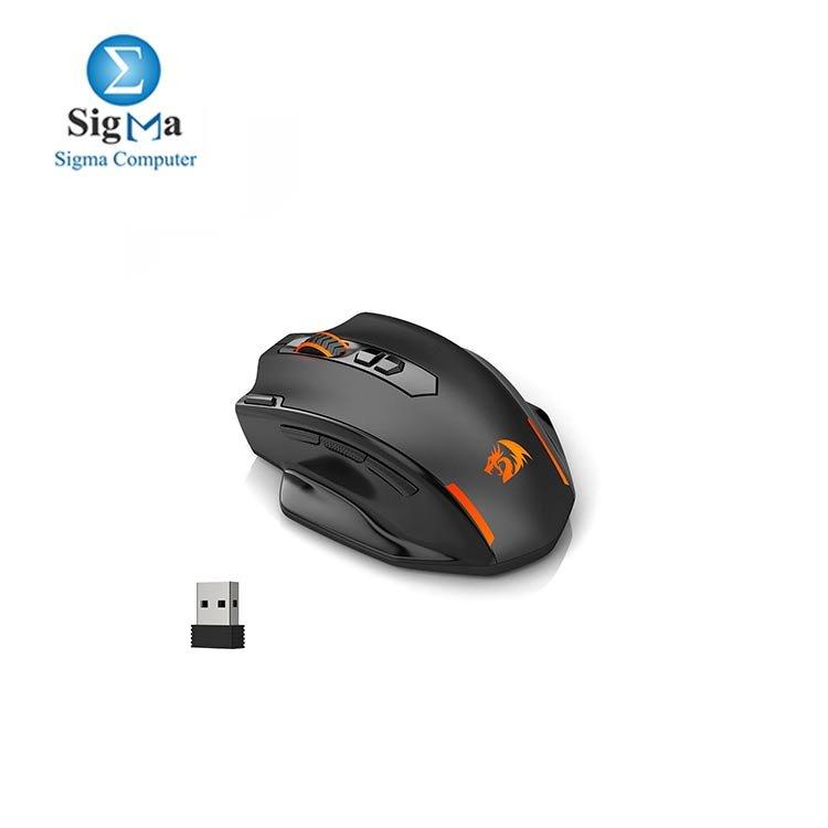 REDRAGON M691 MIST Wireless Gaming Mouse – 4800 DPI Optical Sensor, Ergonomic Thumb Rest, 9 Programmable Buttons - Main view