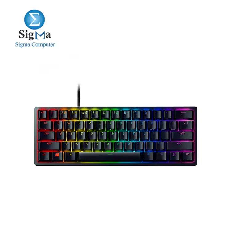 Razer Huntsman Mini 60% Gaming Keyboard, Fastest Keyboard Switches Ever, Linear RED Optical Switches, Chroma RGB Lighting, PBT Keycaps, Onboard Memory | RZ03-03390200-R3M1 - Main view