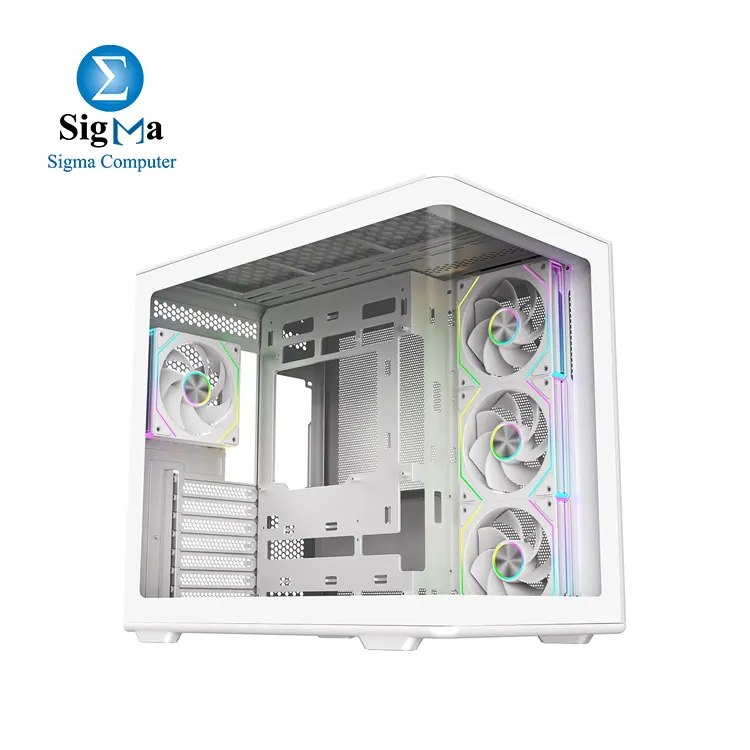 Cooler Master Elite 600 ARGB ATX Mid-Tower Case – White - Main view