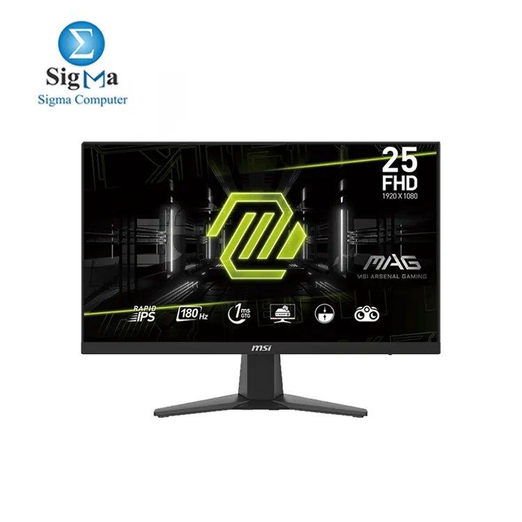 MSI MAG 256F – 24.5-Inch FHD Rapid IPS, 180Hz, 1ms GTG, Adaptive-Sync, sRGB 127%, Anti-glare, VESA mount - Main view