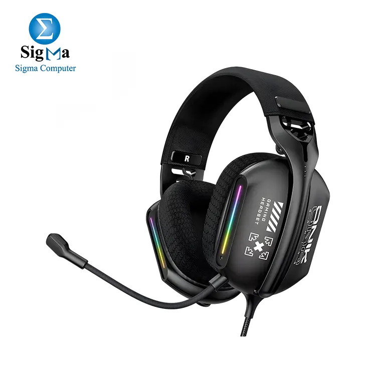 ONIKUMA X12 RGB Surround Sound Gaming Headset-3.5mm Jack | Black - Main view