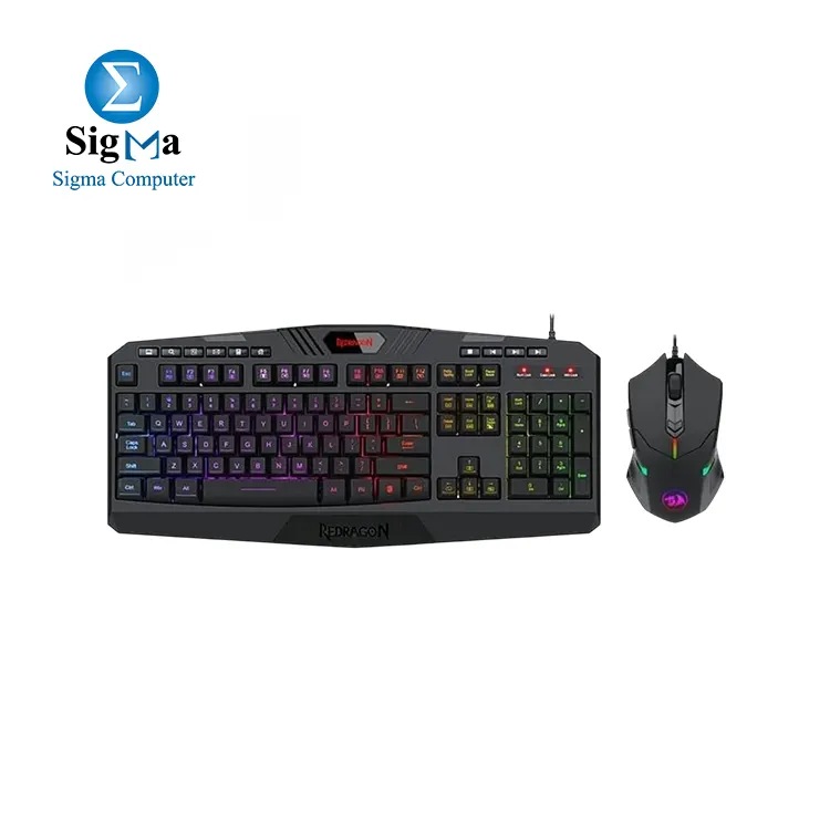 Redragon S101-5 Wired Gaming Keyboard & Mouse Black - Main view