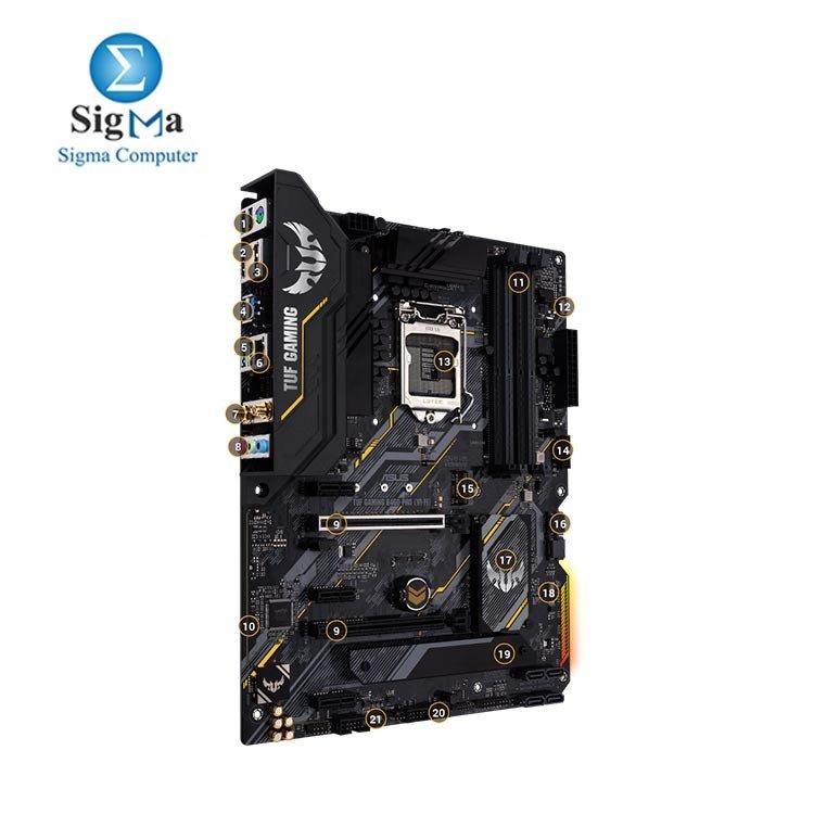 ASUS TUF GAMING B460M-PLUS (WI-FI) LGA1200 (Intel 10th Gen) Micro