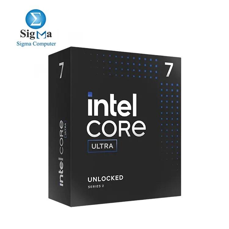 Intel Core Ultra 7 265K 20 Cores (8P + 12E), 5.5 GHz Turbo, 30MB L3 Cache, 125W TDP, DDR5-6400, PCIe 5.0, Intel Graphics (4 Xe-Cores), AI Boost, FCLGA1851 - Main view