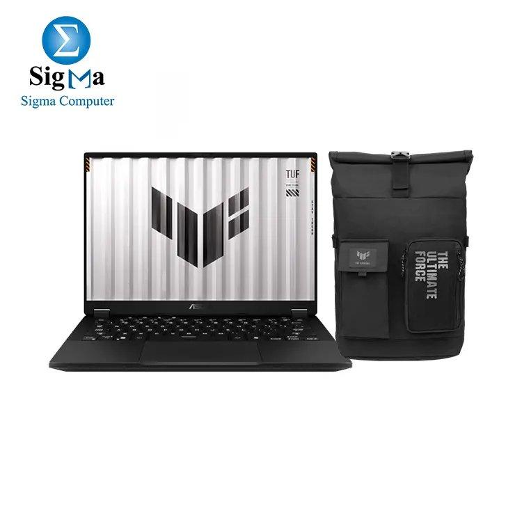 ASUS TUF Gaming A14 FA401WV-RG053W  AMD Ryzen AI 9 HX 370 -  NVIDIA GeForce RTX 4060 8GB GDDR6 -  16GB LPDDR5X 7500 on board -  1TB SSD -  14-inch 2.5K IPS-level 100%sRGB - Win.11 - Main view