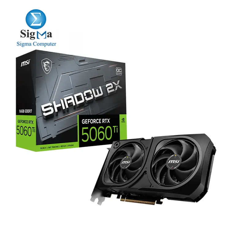 MSI GeForce RTX 5060 Ti 16G SHADOW 2X OC PLUS - Main view