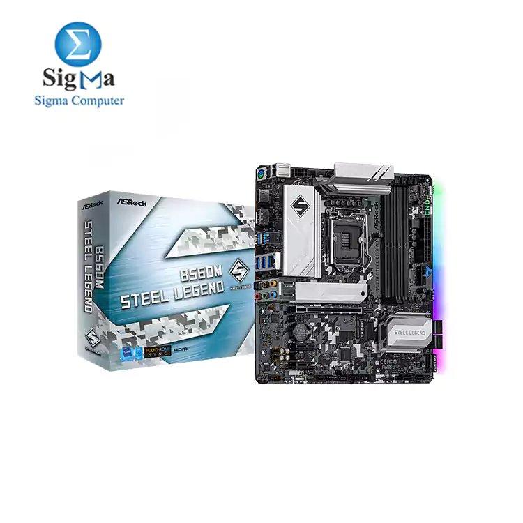 Asrock Intel B560M Steel Legend DDR4 OC MotherBoard - Main view