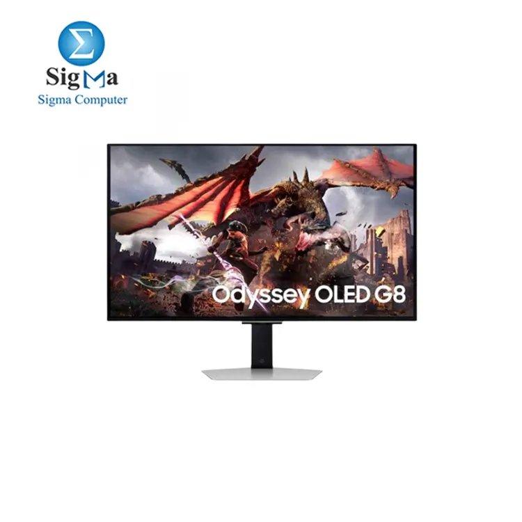 Samsung Odyssey G8 G80SDG8 G80SD 32″ OLED 4K Flat 240Hz 0.03ms Gaming Monitor – LS32DG800SUXEN - Main view