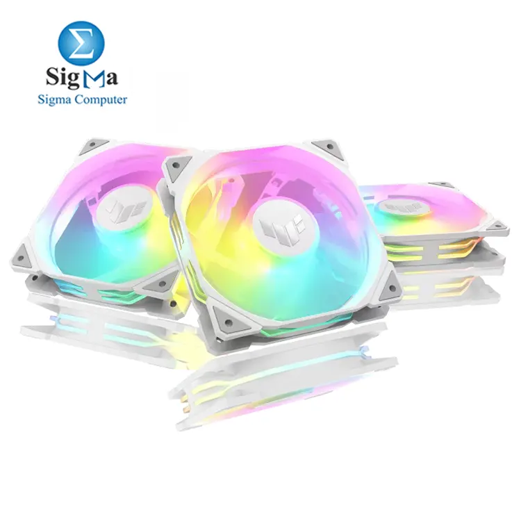 ASUS TUF Gaming TR120 ARGB Fan - White Triple Pack - Main view