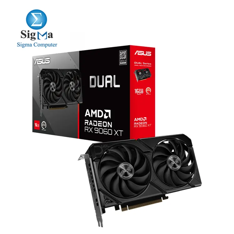 ASUS Dual Radeon RX 9060 XT 16GB GDDR6 - Main view