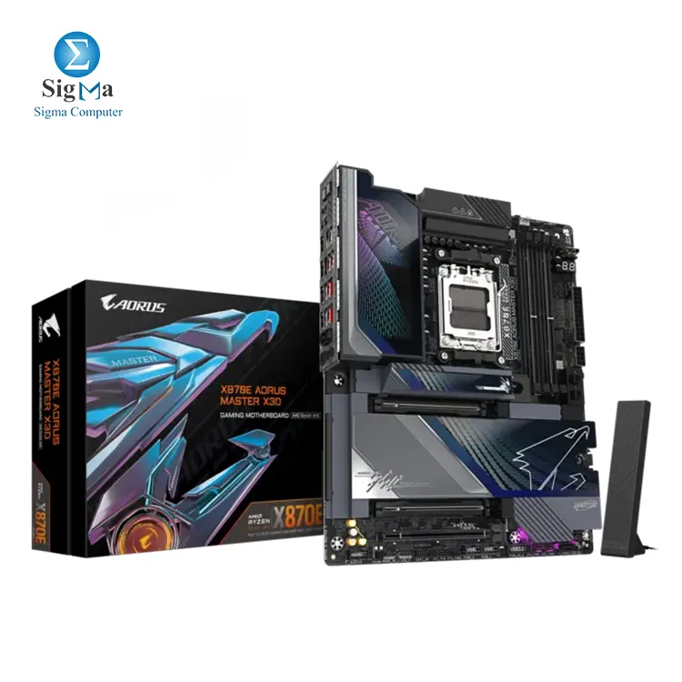 GIGABYTE AORUS AMD X870E  MASTER  X3D 1.0 - Main view