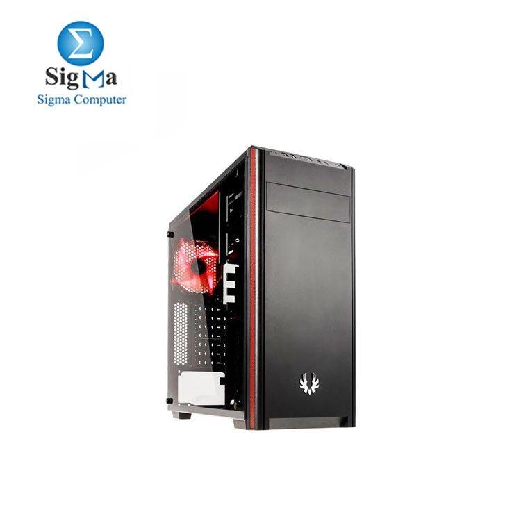 Nova TG ATX/mATX/Mini ITX Midi Tower Case - Black +PS600W - Main view