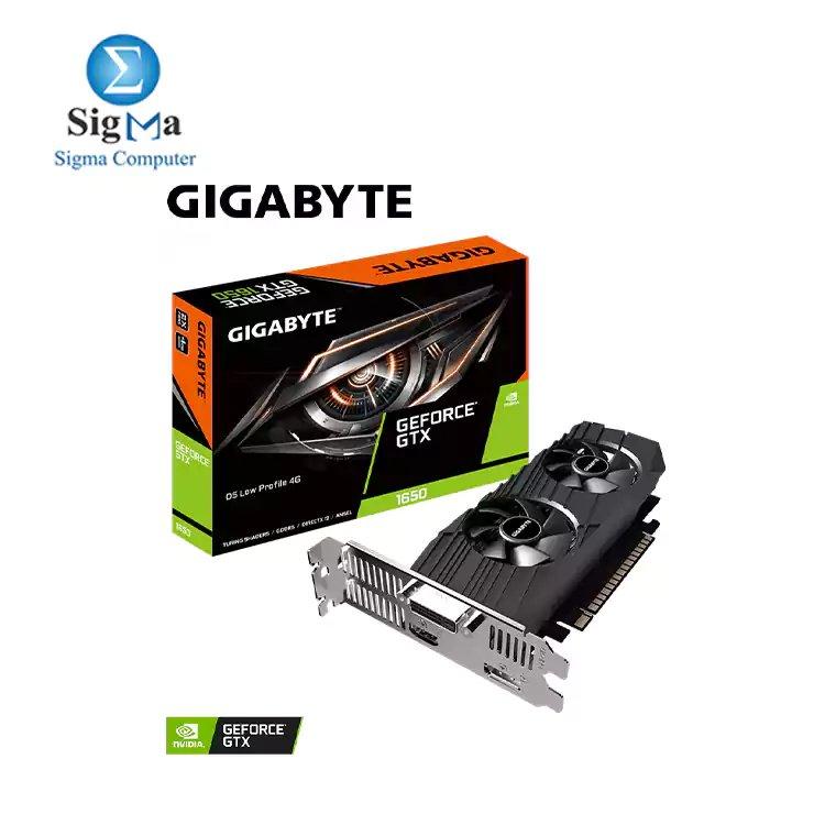 Gigabyte GeForce GTX 1650 OC Low Profile 4G Graphics Card, 2X Windforce Fans, 4GB 128-Bit GDDR5 - Main view