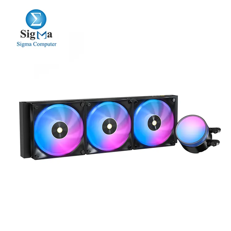 Ocypus Delta L36 ARGB V2 Black 360MM AIO Liquid Cooler - Main view
