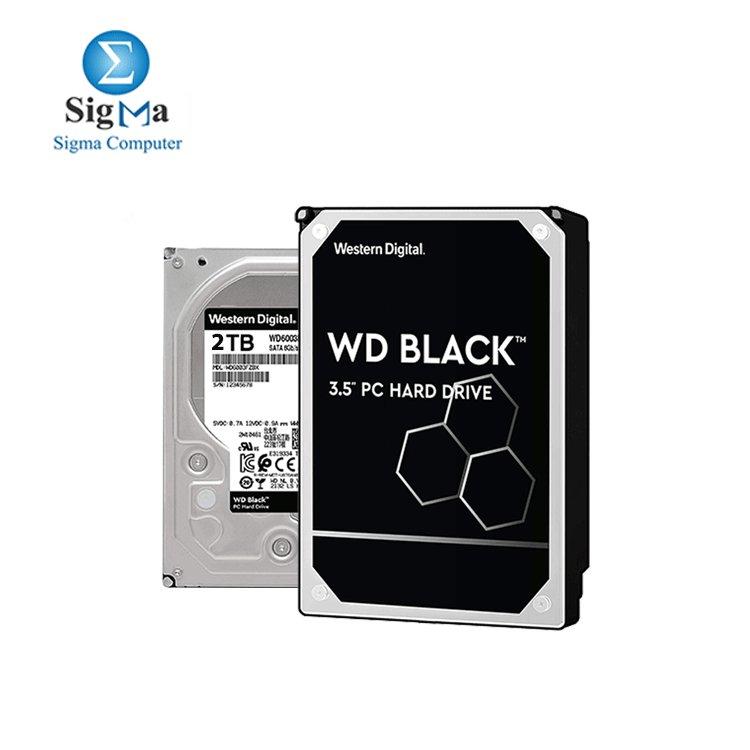 WD Black 2TB Performance Desktop Hard Disk Drive - 7200 RPM SATA 6Gb/s 64MB Cache 3.5 Inch - WD2003FZEX - Main view